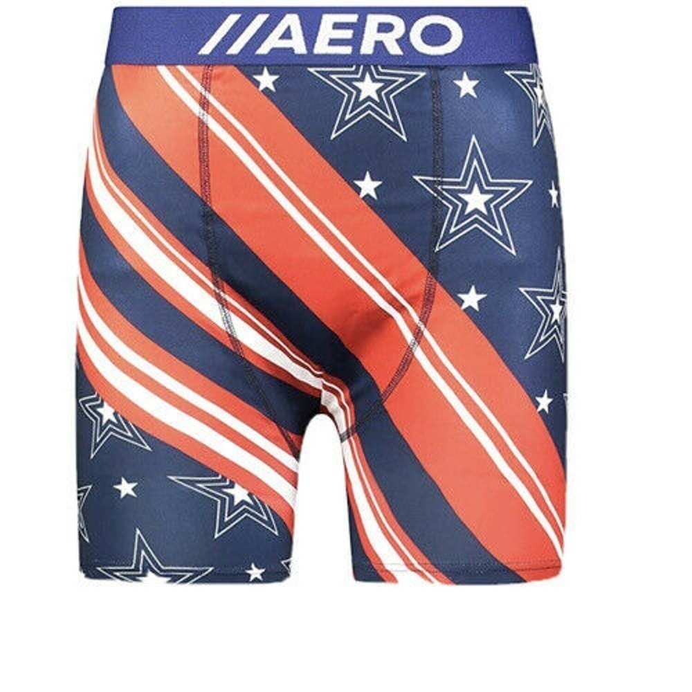 Aero 4 Pack Poly Spandex Performance Patriotic Briefs Men’s Size M